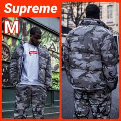 新品!シュプリーム supreme リフレクトカモ ダウンジャケット グレーM