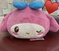 サンリオキャラクターズ　顔デカクッション　マイメロディ ぬいぐるみ　クッション