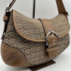 0725【美品】COACH SOHO マイクロシグネチャー ハンドバッグ 0725【美品】COACH SOHO マイクロシグネチャー ハンドバッグ