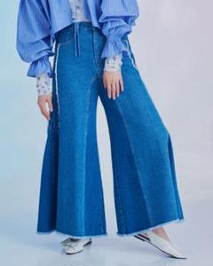 POPPY あさぎーにょ WIDE FLARE DENIM PANTS Mサイズ Wide flare denim pants – POPPY