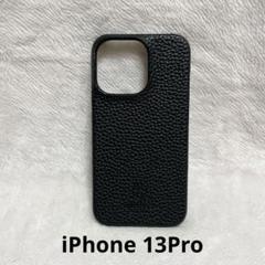 iPhone 13 Pro ケース カバー レザー ブラック ワイヤレス対応