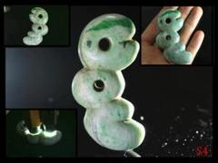 古墳期★翠緑白色糸魚川ろうかん硬玉翡翠製★特大5.77CM腹部子持ち異状獣形勾玉 m89962946414_1.jpg?1716722814