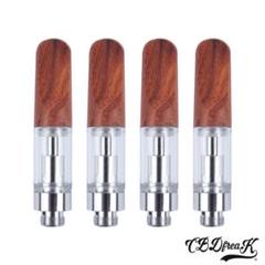 CBDオイル用 アトマイザー 0.5ML ウッド 4本セット 電子タバコ
