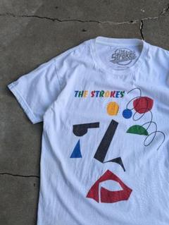 貴重◎ The storkes Abstract White Tee L