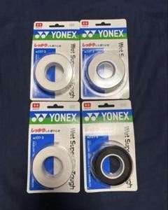 ヨネックス(YONEX) ウェットスーパーグリップ タフ(3本巻) テニス バド