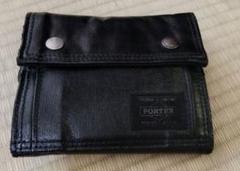 極美品❗️ PORTER ポーター　タンカーウォレット　三つ折り財布　ブラック黒 2025年最新】ポーター三つ折り財布の人気アイテム - メルカリ