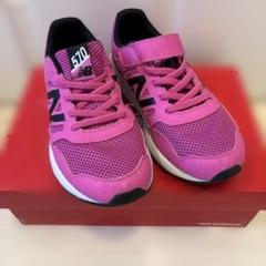 New Balance ピンク×黒 20cm 箱付き