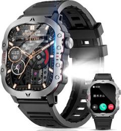 ⭐️軍用規格⭐️スマートウォッチ Bluetooth5.3 通話 防水防塵