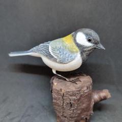 人気「ゴジュウカラ」　木彫りの野鳥　バードカービング　野鳥彫刻 シジュウカラ 木彫りの野鳥 バードカービング 野鳥彫刻 - メルカリ