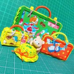 【ハンドメイド】ミニチュア　バスケット　君のことここで待ってるよ　5点セット
