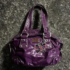 00’s archive “ANNA SUI” 光沢ハンドバッグ Y2K 紫