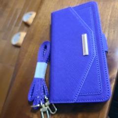 紫 手帳型ケース iPhone7プラス