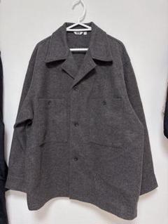 超希少☆オールドユニクロ ピーコート 大きめ ダブル キルティング カシミヤ黒 オールドユニクロ ピーコート ダブル キルティング カシミヤ黒L
