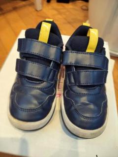 Puma ネイビー スニーカー ベルクロ16cm