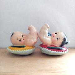 【唐子】置き物ペア2体セット