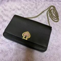ケイトスペード♡スマホショルダー バッグ チェーン ツイストロック ニコラ 黒 kate spade NEW YORK ケイト スペード ショルダーバッグ NICOLA