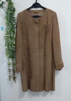 希少 黒入荷！ : MaxMara】ウィークエンド 羊革スエード 40 コート ノーカラー ジャケット・アウター