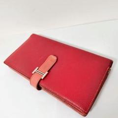 HERMES エルメス ベアンスフレ 長財布 レッド レディース ブランドのサムネイル