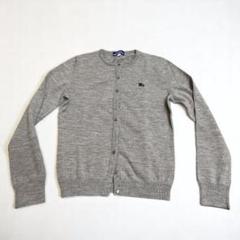美品　Burberry BLUE LABEL カーディガン　グレー　クルーネック