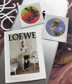 ロエベ LOEWE ノベルティ ステッカー シール 非売品 【3枚セット】のサムネイル