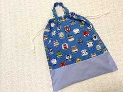 新幹線体操服袋ひかり電車お着替え袋給食着袋巾着袋入園入学セット男の子