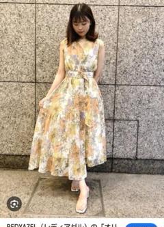 【レディアゼル】オリジナルヴィンテージフラワーカシュクールワンピース