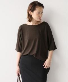 EVERYDAY I LIKE. Rayon t-shirt brownのサムネイル