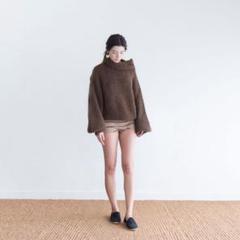 archi アーキ ニット タートルネック ボリューム袖 アルパカ