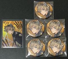 ツイステ ブレイジングジュエル 缶バッジ オーロラカード ラギー