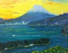 F8 「春雪北山崎」絵画 油絵 油彩画 風景画 アート F8 「春雪北山崎」絵画 油絵 油彩画 風景画 アート