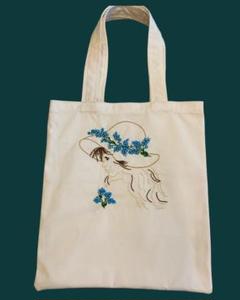 ハンドメイド　刺繍入トートバッグ