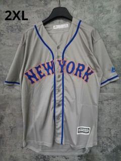 MLB ニューヨーク・メッツ　90sレプリカユニフォーム　ボタンダウン MLB ニューヨーク・メッツ 90sレプリカユニフォーム ボタン