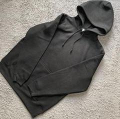 大きいサイズ♪メンズ♪シンプル裏ぽかパーカートレーナー黒XL新品