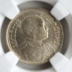 タイ ラーマ6世 1バーツ銀貨 BE2460(AD1917)【NGC AU58】 タイ ラーマ6世 1バーツ銀貨 BE2460(AD1917)【NGC AU58】