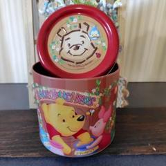 レトロ　ディズニー　くまのプーさん　お菓子缶　缶のみ