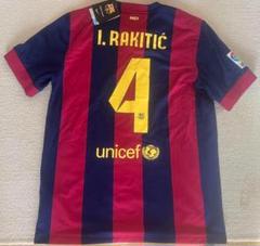 2014/15 バルセロナ＃4 ラキティッチ ユニフォームM 2014/15 バルセロナ＃4 ラキティッチ ユニフォームM - メルカリ