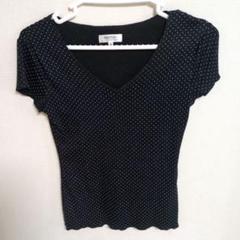 LANVIN en Bleu 半袖ドット柄Tシャツ 38 - メルカリ