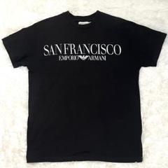 【美品】Emporio Armani プリント Tシャツ M 　黒 　正規品