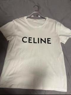 CELINE ロゴ Tシャツ ホワイト M
