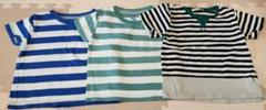100cm　半袖Tシャツ　トップスおまとめ売り　ボーダー　夏