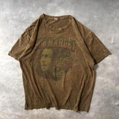 Q13 古着Bob Marley REBELMUSIC Tシャツ茶