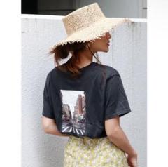 ungrid Tシャツ フリーサイズ レディース バックフォトプリント