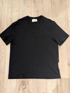 ami ブラック Tシャツ ハート刺繍