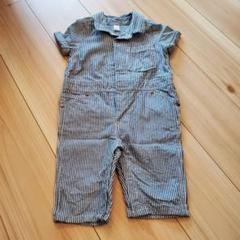 babygap★ストライプロンパース つなぎ