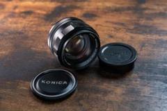 KONICA Hexanon AR 57mm F1.4　純正前後キャップ付 KONICA Hexanon AR 57mm F1.4 純正前後キャップ付 - メルカリ