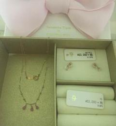 サマンサティアラ ネックレス ピアス セット