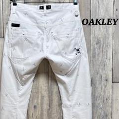 オークリー　OAKLEY 刺繍入り　パンツ　総柄　スカル　ハイドロリクス　32