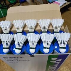 バドミントン　中古シャトル120球【基礎打ち】 良品 中古シャトル 120球 パターン練習・基礎打ち用 ほぼ軸折れなし