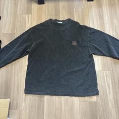 Java 古着加工グレー ポケット付き長袖Tシャツ L