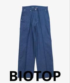 BIOTOP original ハイツイストデニムスラックス ビオトープ